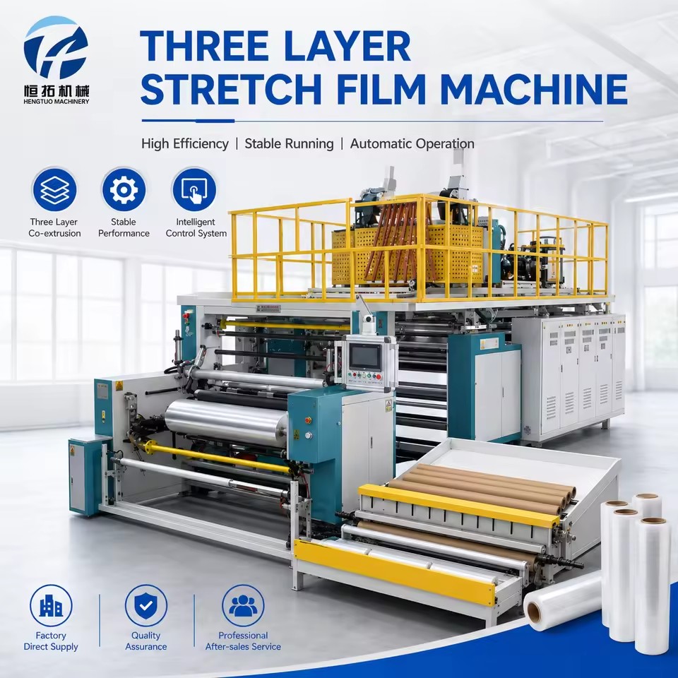 Superior Energy Saving Customizable High Speed Multi-functional Pallet Making Equipment Three Stretch Film Wrapping Machine