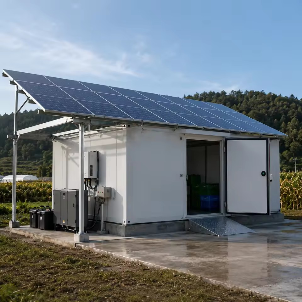 Energy Saving Solar Walk-in Cold Room for Frozen Food and Fish Preservation