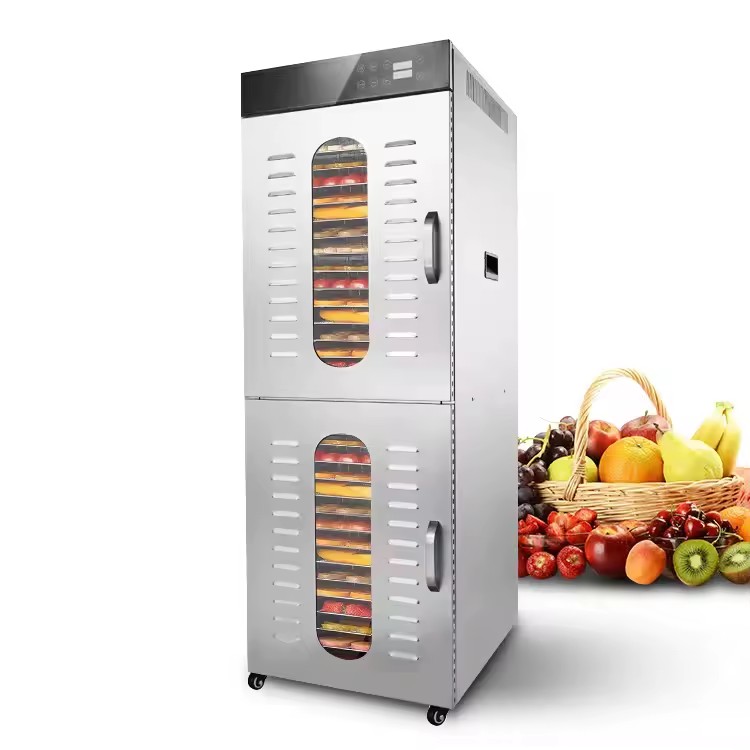 32 Trays Commercial Electric Heating PLC Motor Kiwi Peach Apple Vegetable Fruit Food Drying Oven Dehydrator Energy Saving