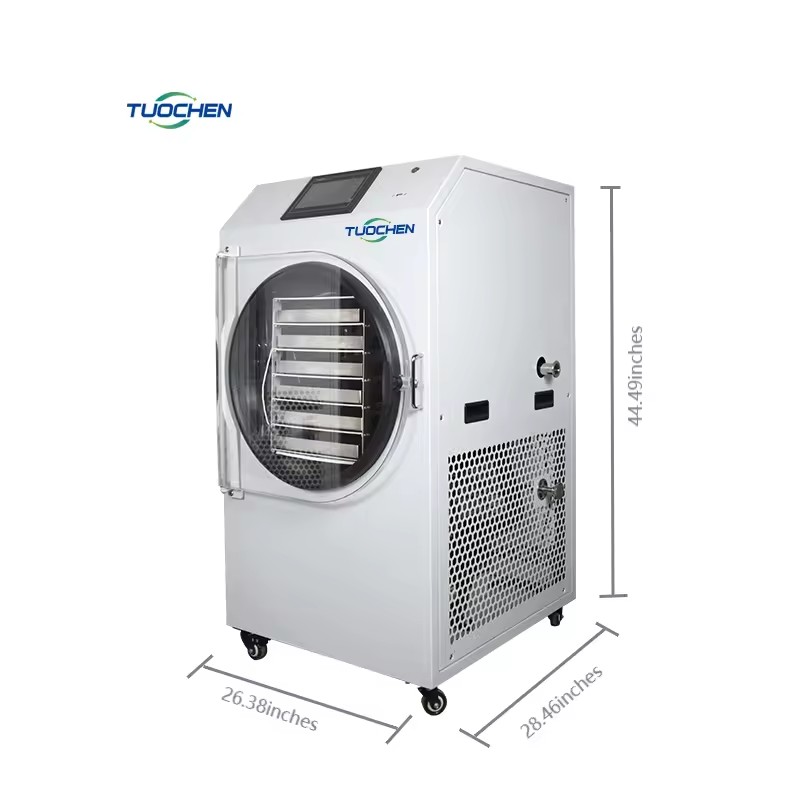 Industrial Home Freeze Dryer 10Kg Capacity Automatic Energy Saving CE Certified Pump Equipped Food Processing Fruit Vegetable