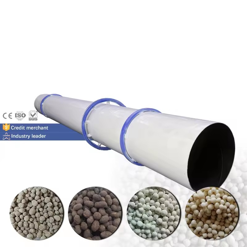 1-1.5T/H New Technology Energy Saving Industrial Fertilizer Rotary Drum Cooling Dryer Drying Machine