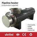 Intelligent PLC Touch Screen Control Electric In-line Process Pipeline Heater in Food Processing Industrial Heating Unit