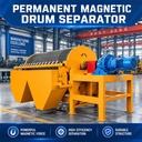 Energy Saving Wet Permanent Magnetic Drum Separator Magnetite Beneficiation Equipment Low Consumption