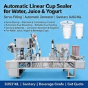 Automatic Linear Sauce Cup Filling and Sealing Machine With High-Viscosity Servo Dosing Anti-Drip Filling and CIP Wash Design