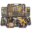 Hardware Electrical Power Combo Kit Cordless Drill Machine Set Plastic Pickaxe Hand Wrench Tool Box Battery-Powered Electric Set