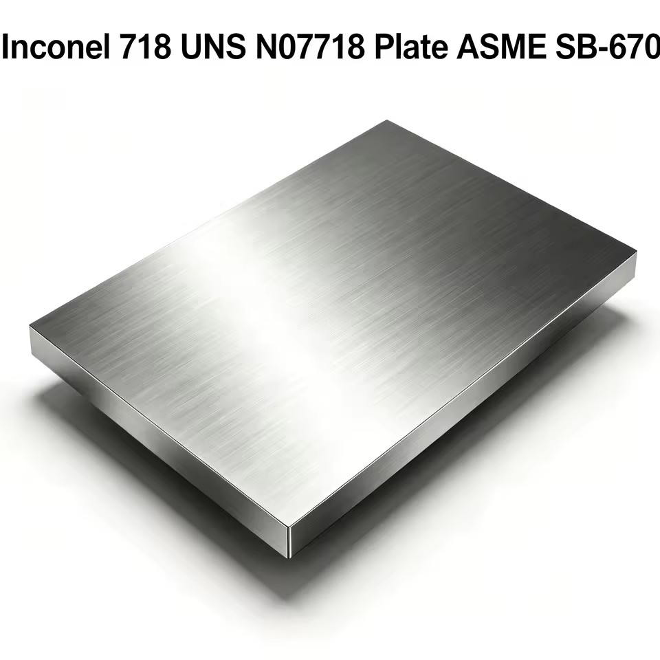 Inconel 718 UNS N07718 Plate ASME SB-670 Hot Rolled Superalloy Hardened Metals CNC Machining Aerospace Oil Gas JFE CN SHG