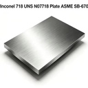 Inconel 718 UNS N07718 Plate ASME SB-670 Hot Rolled Superalloy Hardened Metals CNC Machining Aerospace Oil Gas JFE CN SHG