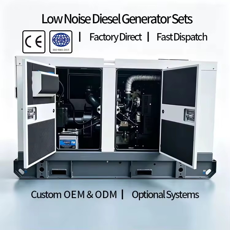 Customized 40KW diesel Genset Efficient Low Energy Low Noise Smart Control for Data Center Office Hotel Medical Center
