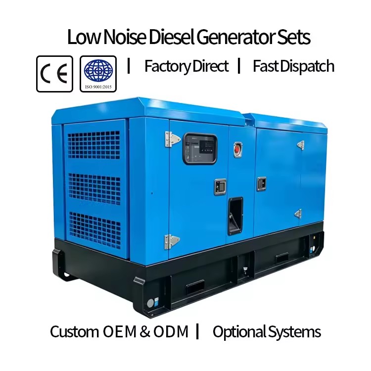 Custom 40kW LongRun LowNoise Smart Diesel Generators for Offices Hotels Medical Construction