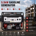 5KW 230V Portable Gasoline Generator Electric Start Durable Power Machine for Outdoor Adventure Temporary Power Support