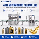 Automatic High Accuracy Beverage & Viscous Liquid Filling Capping Labeling Production Line Machine for Glass Packaging