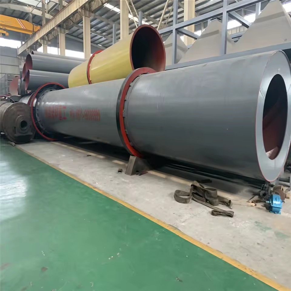 Energy-Saving Gas Heating Rotary Dryer with Motor for Mining Zinc Oxide Ore Q235 Material 220v/380v