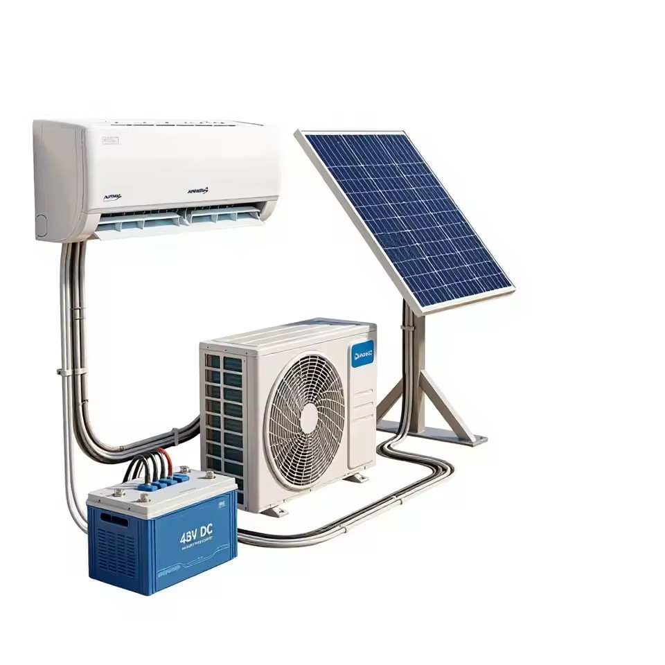 Energy-saving Variable Solar Cooling System Battery Support R32 Zero Electricity Bill Eco-friendly Renewable Energy Solution
