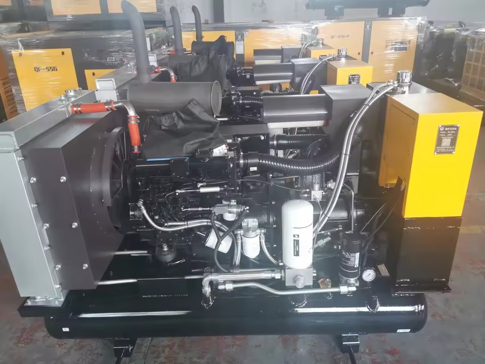 Solar Powered Air Compressor Energy Saving Eco Friendly Outdoor Remote Working Air Compressor Equipment