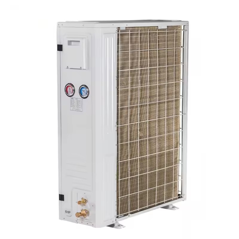 Cold Chain Room System Refrigeration Box Type Air Cooled Rotary Compressor Energy Saving Automatic Condensing Unit Condenser