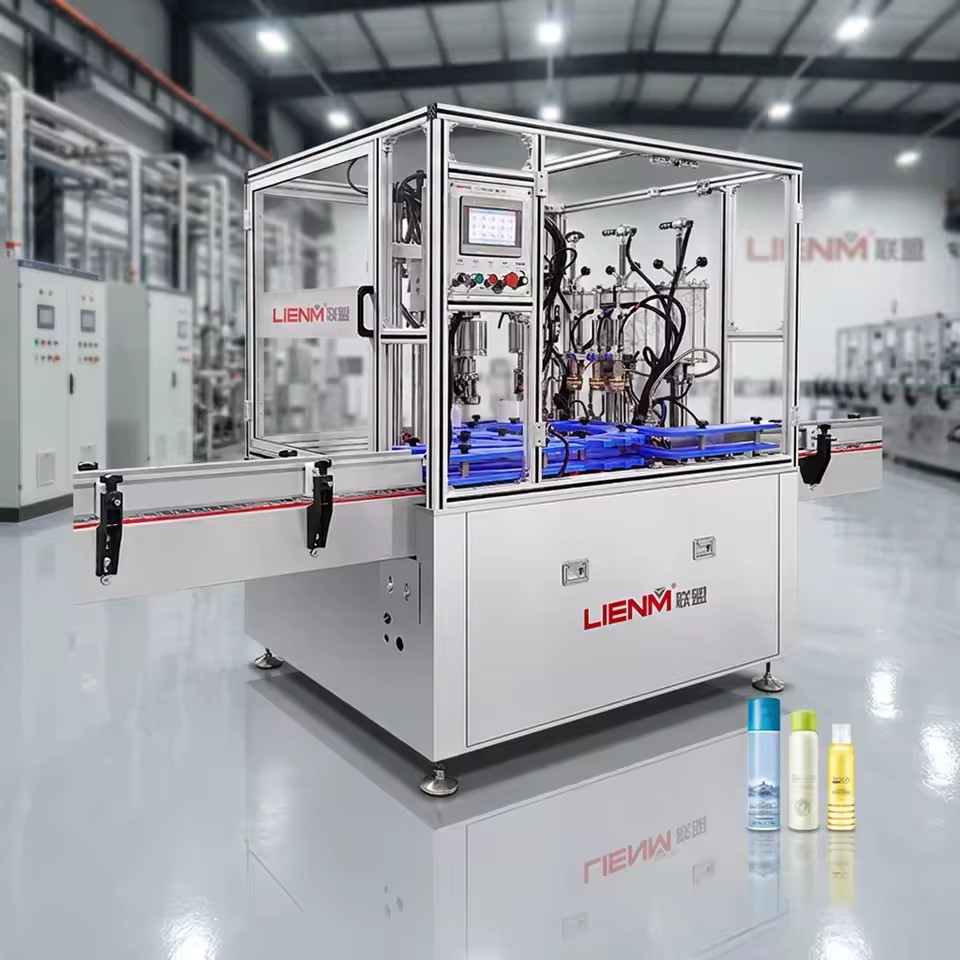 Factory Customized Cylinders Aerosol Can Filling and Sealing Machine Automatic Cosmetic Spray Aerosol Filling Machine