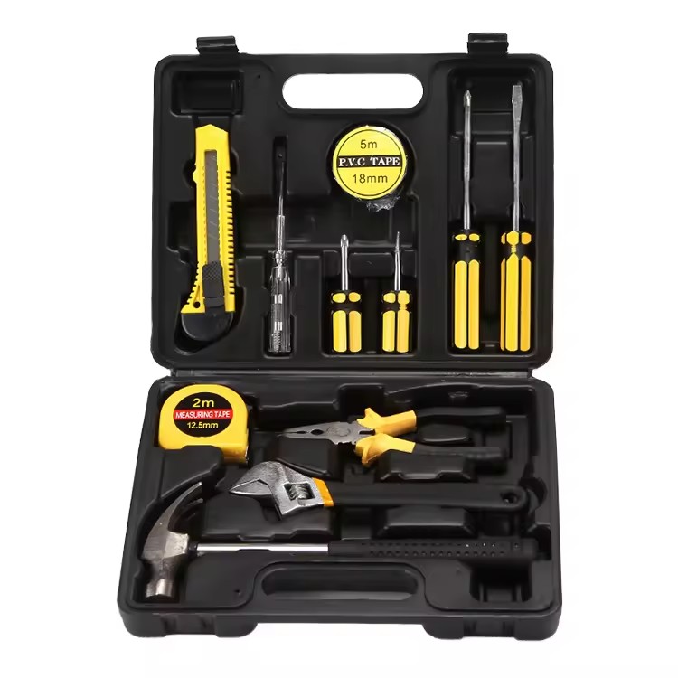 Hardware Tools Herramientas Combination Household Hand Set Tools Operated Carbon Steel Set for OEM Hard Case Boxes Tool Kit