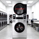 Energy Saving Coin Operated Laundry Equipment Washer Dryer Combo for Business
