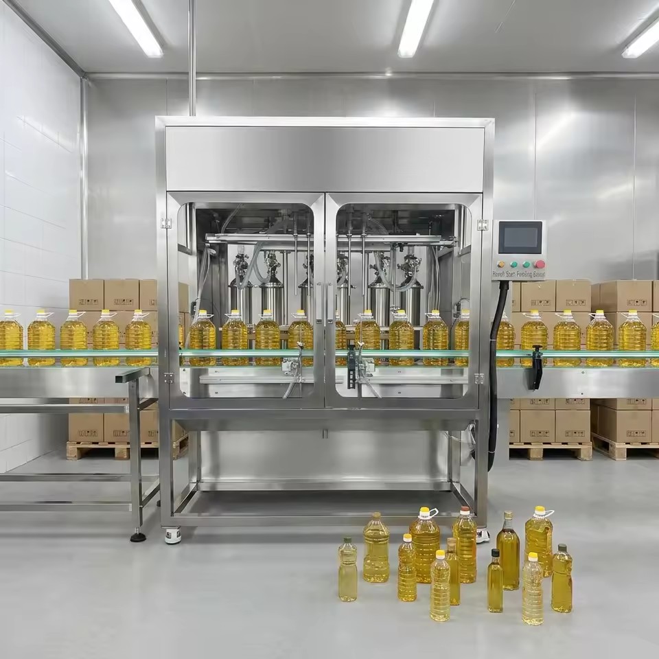 Automatic Edible Oil Filling Machine | Servo Motor Vegetable Oil Bottling Equipment & Stand-up Pouch Filling Line