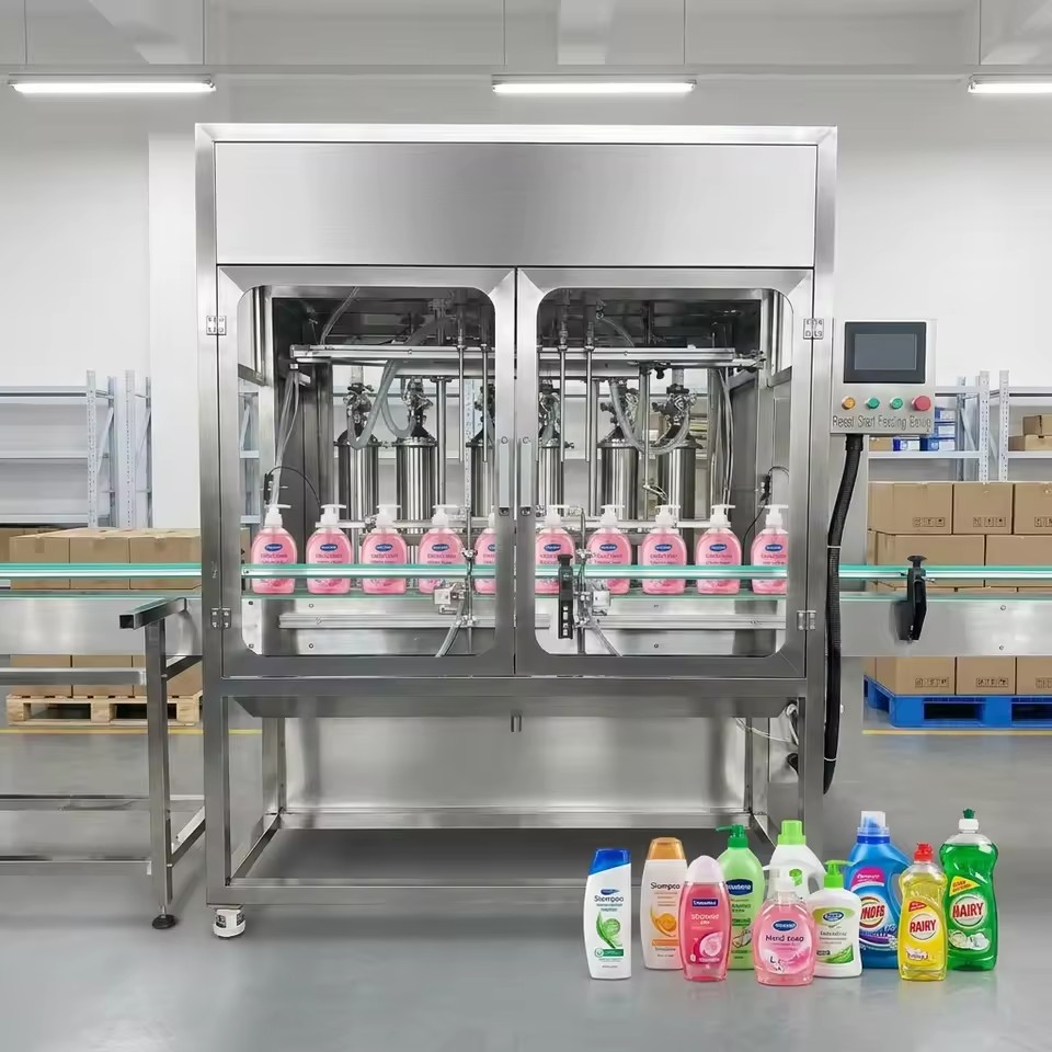 Automatic High Accuracy Filling Machine for Detergent Liquid Soap Shampoo & Beverage | Glass Bottle Bottling Equipment