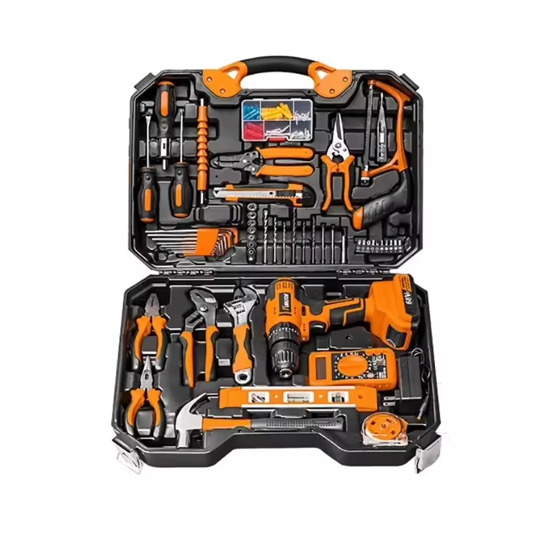 Cordless Herramientas Hand Tools Kit Repair Electrical Power Combination Tool Box Hardware Hand Wrench Tool Box Set