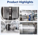 20m² Energy Saving Vacuum Freeze Dryer with Siemens PLC Radiant Heating Lyophilizer for Commercial Food Production