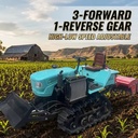 Stable Performance 40HP Crawler Tractor Anti slip Rubber Tracks Dual for Paddy Field Dry Land Hilly Terrace Agriculture