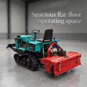 Heavy Duty 40HP Crawler Tractor HUAYUAN LAIDONG Power Engine Dual Use for Dry Land Paddy Field Hilly Terrace Farm