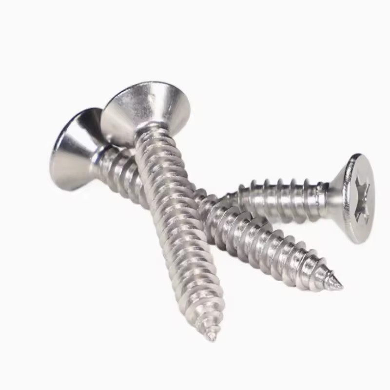 304 Stainless Steel KA Screw Countersunk Cross Head Self Tapping Screw KA Self Tapping Screws for Wood Plastic