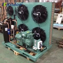 Energy Saving Marine Refrigeration Equipment Cold Storage Condensing Unit Open Type Condenser Motor Piston Compressor