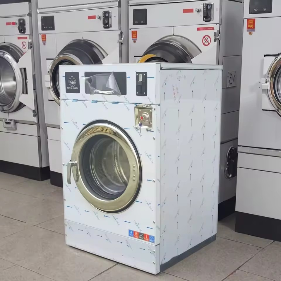 22kg Fully Automatic Energy-Saving Household Washer Stainless Steel Housing Electric Fuel Laundry Machine-Household Washerifton