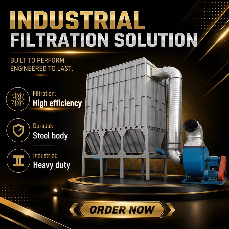 Energy Saving Durable Chamber Pulse Bag Dust Collector for Long-cycle Industrial Foundry Dust Removal System