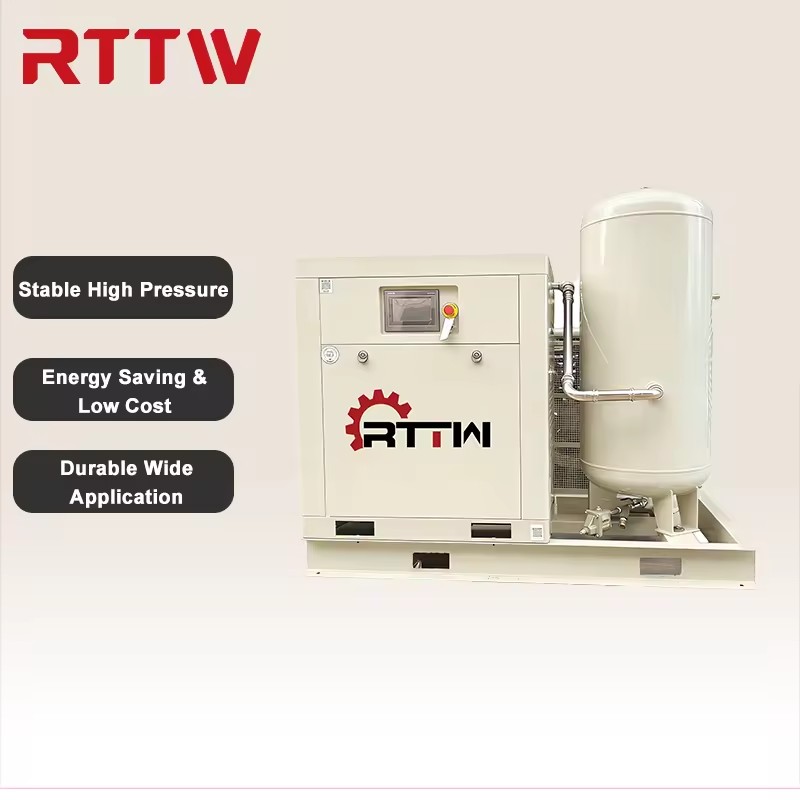 RTTW Cost Effective and Energy Saving Permanent Magnet 40BAR Booster Intergrated Compressor 3m³/min Industrial Air Compressor