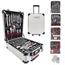 499-Piece Hand Tool Set Aluminum Hard Case Four-Layer Hardware Kit OEM for Auto Repair Home Workshop
