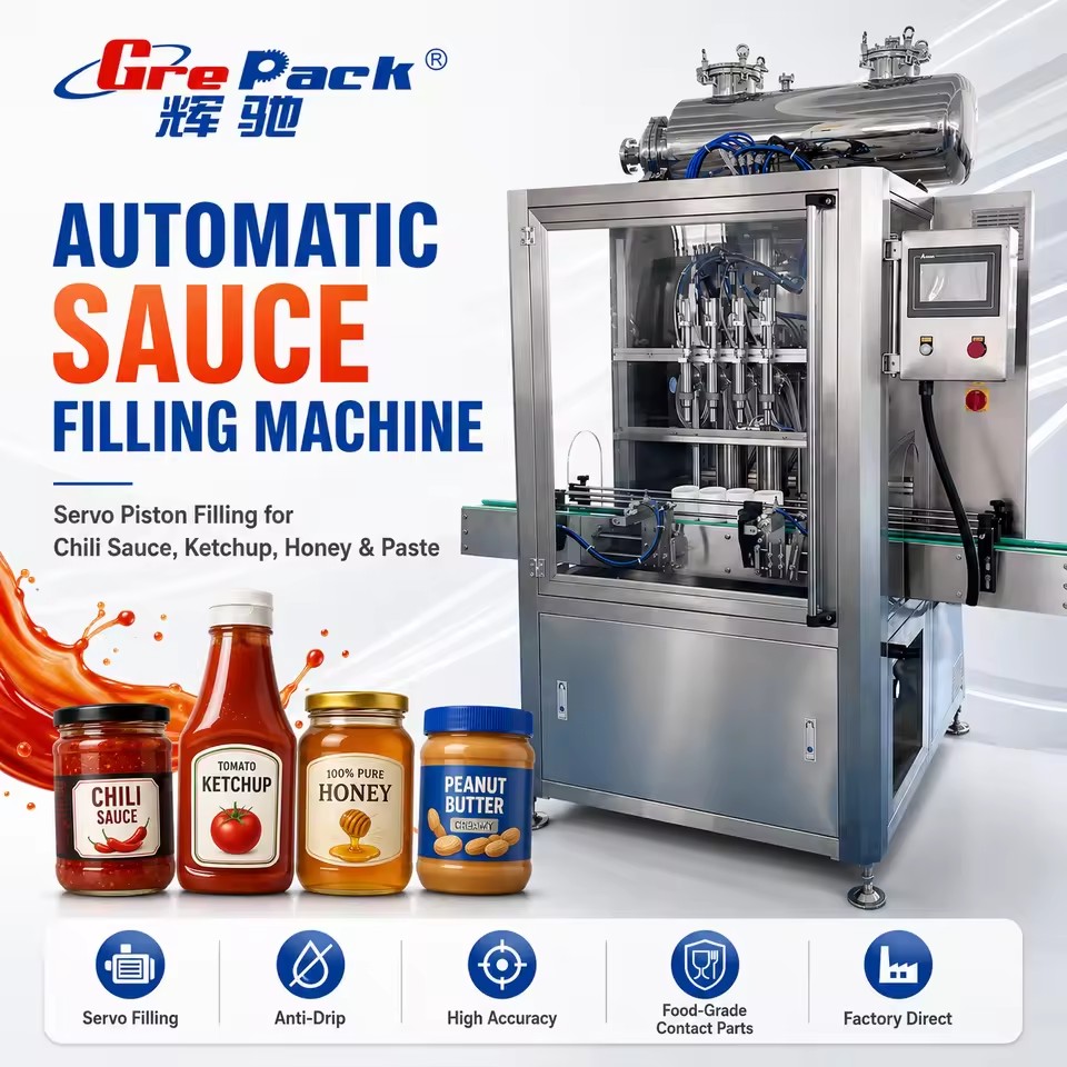 Automatic Mayonnaise Hot Sauce Bottles Filling Packing Machine Butter BBQ Tomato Paste Bottle Jam Chili Sauce Filling Machine