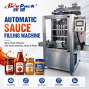 Automatic Mayonnaise Hot Sauce Bottles Filling Packing Machine Butter BBQ Tomato Paste Bottle Jam Chili Sauce Filling Machine