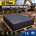 WLT 80 Ton Capacity HDPE Ground Protection Mats Anti Slip 4x8 Temporary Access Road for Construction Site Factory