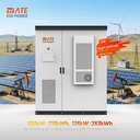 BESS LiFePO4 Battery Outdoor Cabinet Energy Storage System 100kW 215kWh 125kW 253kWh Air Cooled for Oil Field Power Supply