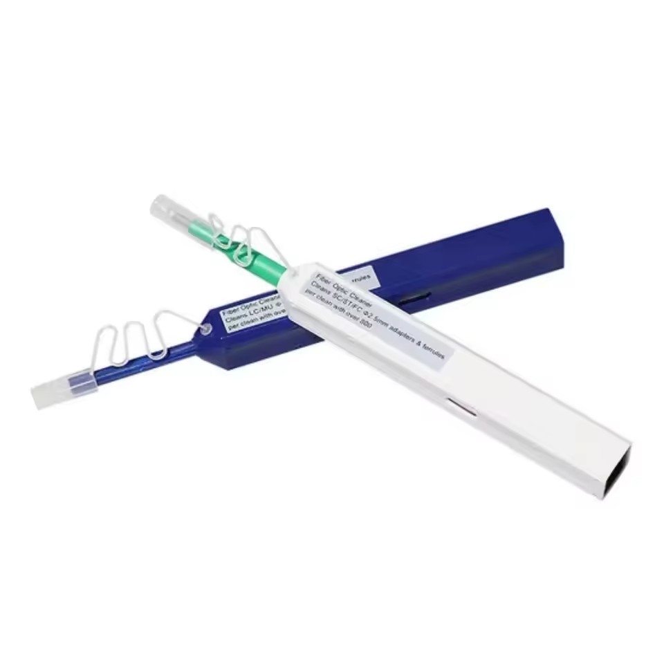 Factory LC/SC/FC/ST One-Click Cleaner Tool 1.25mm/2.5mm Optical Cleaner Pen 800+ Cleans Fiber Optic Cleaner