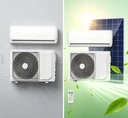 Sustainable Energy Saving Solar & Battery Electric Grid Photovoltaic Hybrid Variable Frequency Cooling/Heating AC Unit