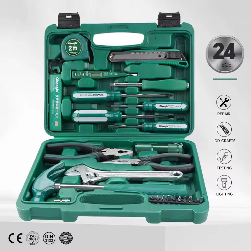 Factory Direct Wholesale Chrome Vanadium Steel GS Certified Household Hardware Tool Set for Carpenter Manual