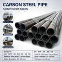 ASTM A106/ASTM A53 Gr. B Seamless Carbon Steel Pipe Sch80/Sch160 Wall for High-Pressure Industrial Piping Systems