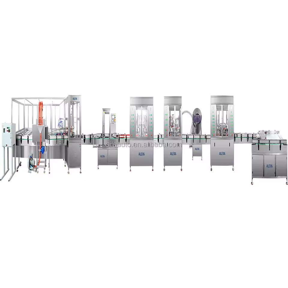 High Speed Electric Full Automatic Aerosol Filling Production Line 6000 Cans/Hour for 200ml Fabric Wedding Spray
