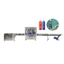 Electric Automatic Rotary Disc BOV Aerosol Filling Production Line Plastic Wood High Safety 99.5% Accuracy