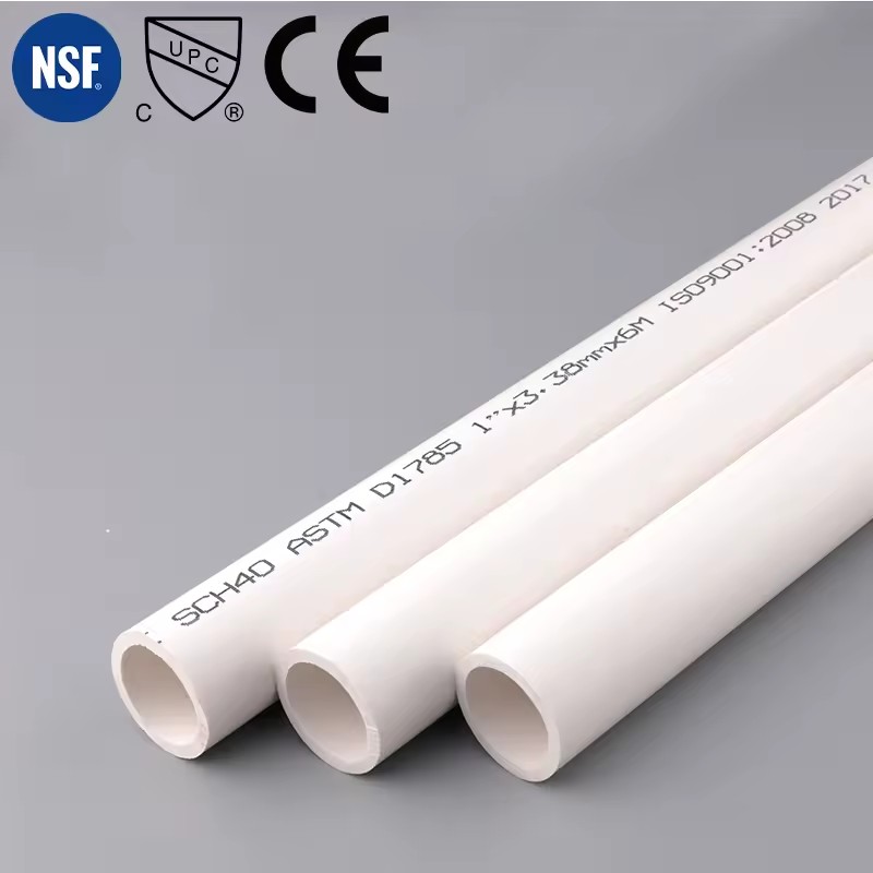 High Quality CE Approved SCH40 PVC Pipe ASTM D2466 for Industrial Plumbing - Chemical Resistant & Durable