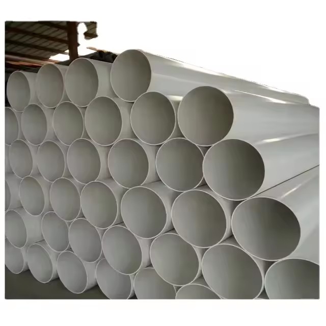 Durable Lightweight High Pressure PVC Water Supply Pipes White Color ISO Certified Optional Specifications Anti-UV 4m/6m Length