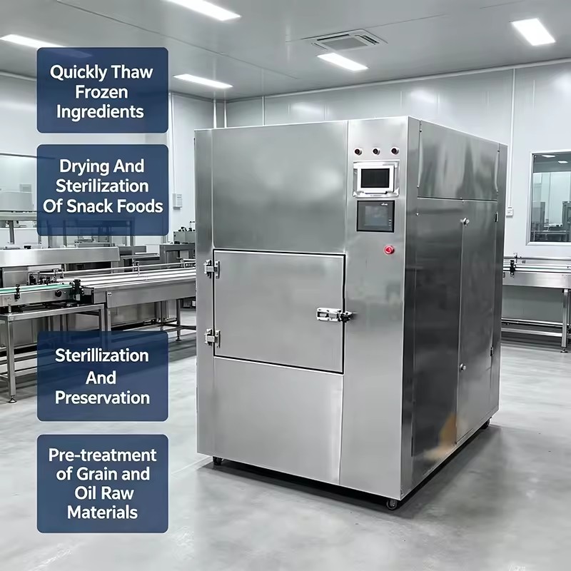 Energy Saving Stainless Steel 304 Commercial Spices Dehydration Equipment Box Type Microwave Drying Sterilization Machine