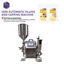 SWIFT-FILL Semi Automatic Honey Jam Oil Capping Machine Rotor Pump Food Grade Easy Clean High Accuracy PLC Controlled Condiment