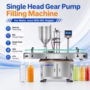 Small High Speed Automatic 1 Head for Liquid Beverage Soft Drink Fruit Watermelon Juice Bottles Bottling Filling Machine