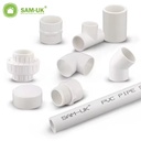 Sam- 1/2 Names Rubber Pvc Elbo Cross Joint Diy Materials Galvanized Elbow Upvc Pvc Pipes and Fittings for Plumbing Plastic
